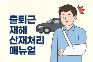 출퇴근 재해 산재처리 방법 메뉴얼