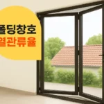 폴딩창호 도어 중부1지역 열관류율
