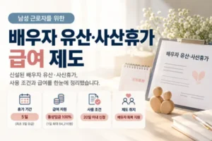 배우자 유산 사산휴가